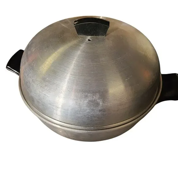 West Bend USA Made Aluminum Bun Warmer 3 Piece Serving Oven Vintage - Picture 1 of 7